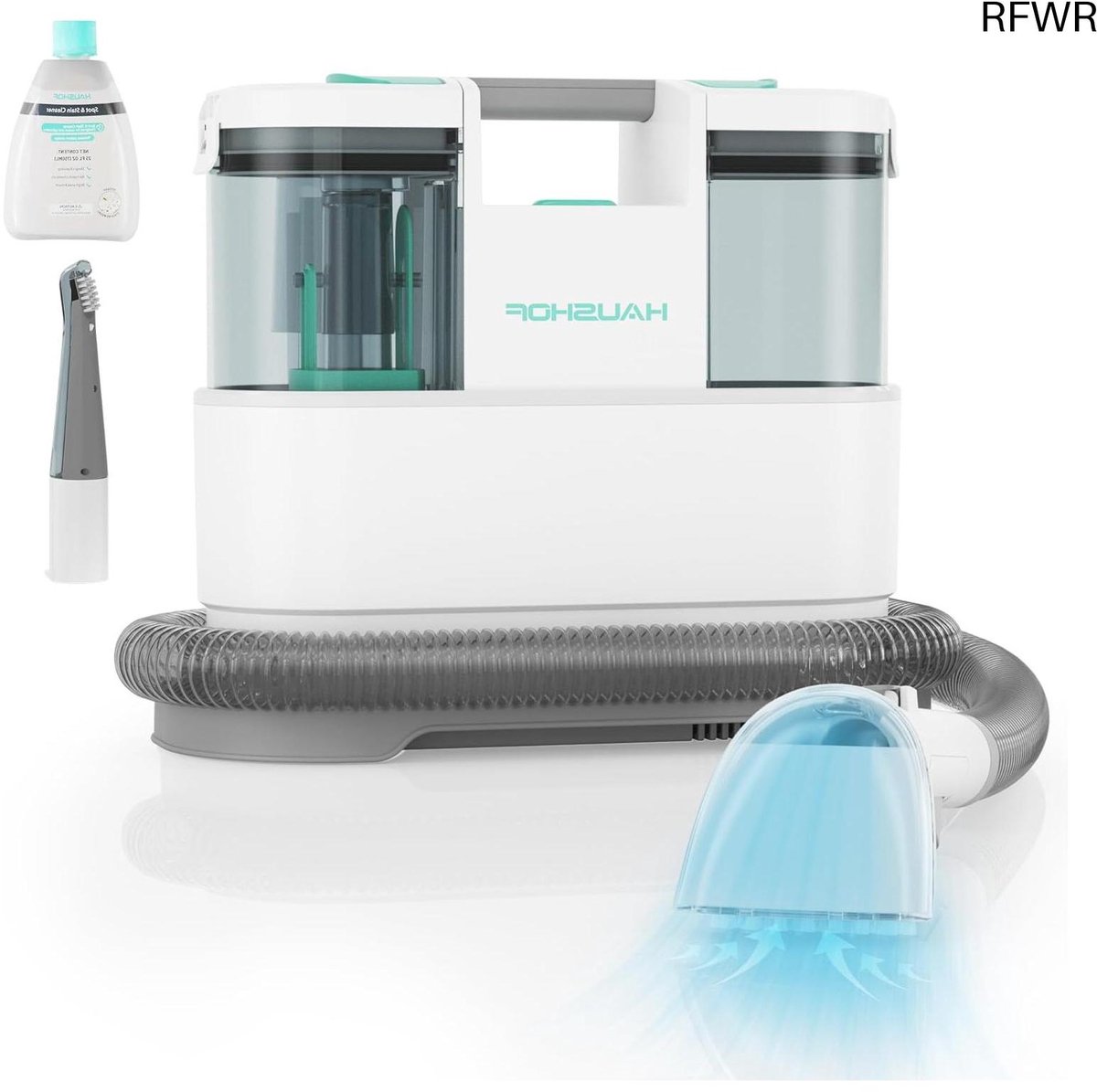 RFWR® Tapijtreiniger - Draagbare Vlekkenreiniger met Krachtige Zuigkracht voor Dieptereiniging