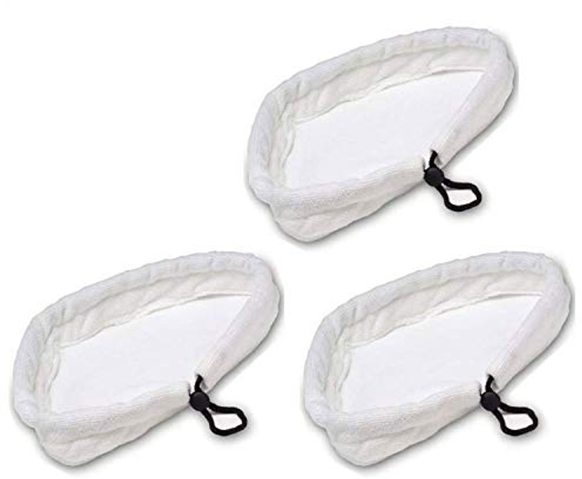 Set van 3 universele microvezel schoonmaakpads voor stoomreinigers