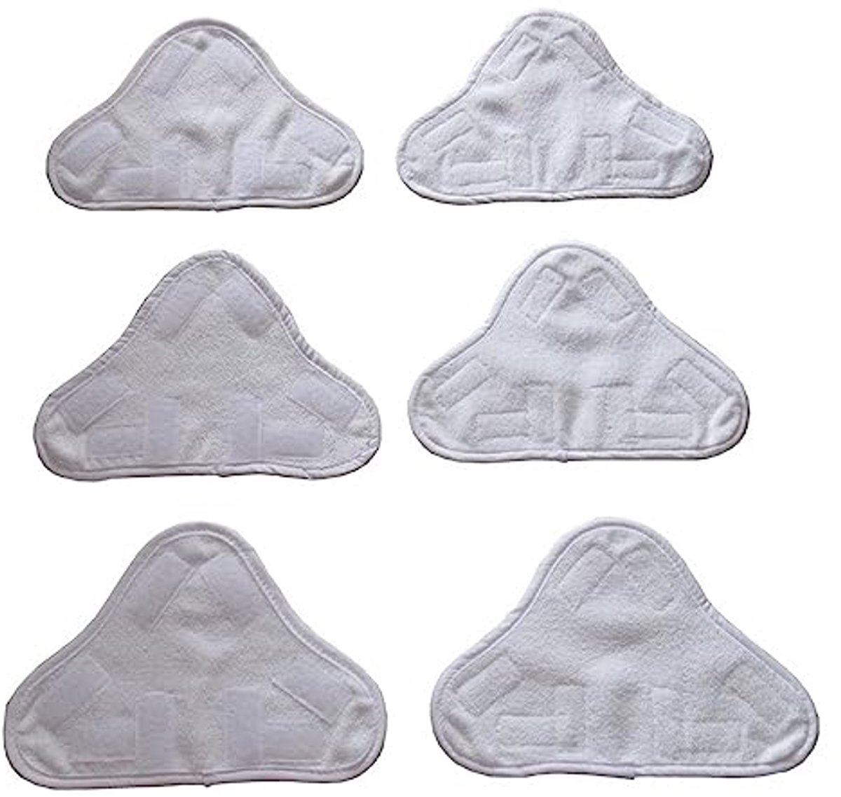 Set van 6 Verwisselbare Microvezel Vloerpads voor Stoomreinigers