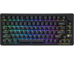 Draadloos 75% Mechanisch Toetsenbord - Hot-Swappable, QMK/VIA Custom, Gasket Mount, RGB
