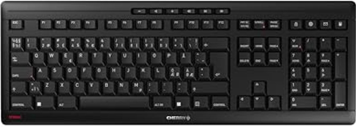 Draadloos Toetsenbord met Pan-Scandinavische Lay-out - 2,4 GHz, Stille Toetsen, Plat Design