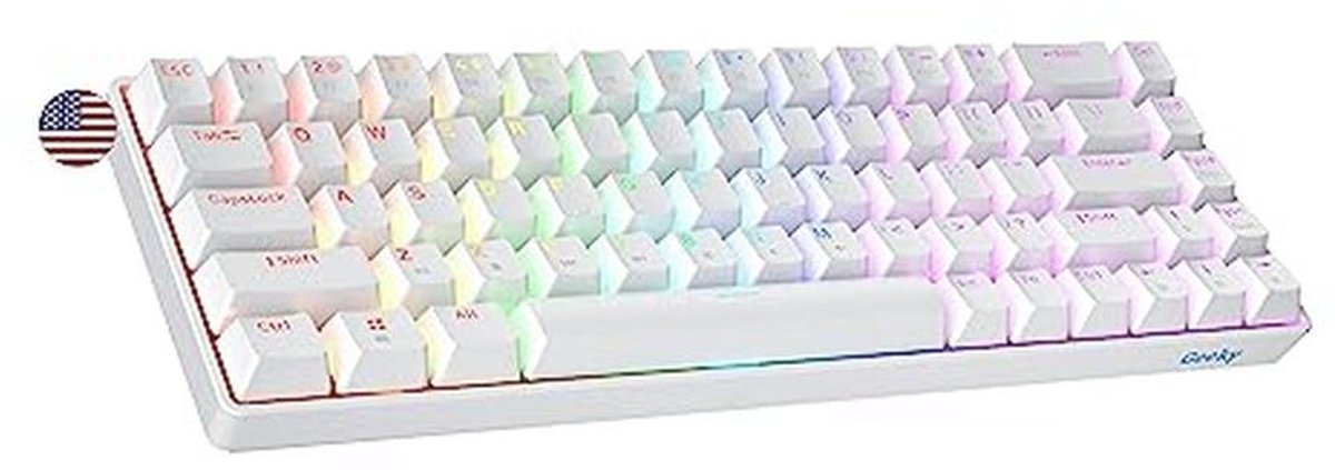 Compact Mechanisch Gamingtoetsenbord met RGB Verlichting | Hotswap Switches | 65% Layout