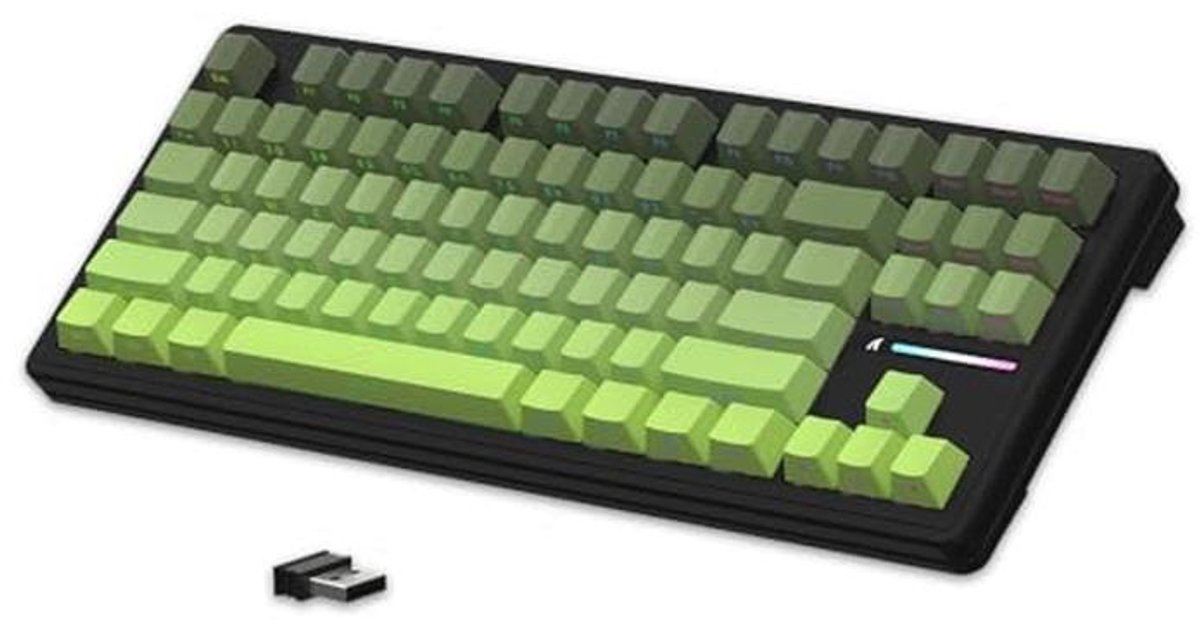 Draadloos Gaming Toetsenbord 75% met RGB Achtergrondverlichting en Hot-Swappable Switches