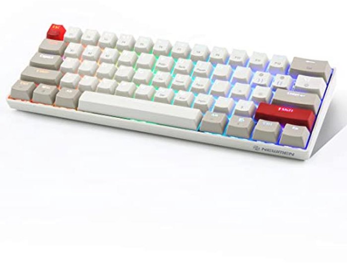 Compact Gaming-toetsenbord met RGB - Draadloos en Bekabeld, Upgradebaar voor Win/Mac/Android