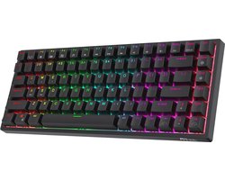Draadloos 80% mechanisch gamingtoetsenbord met RGB-verlichting en hot-swap schakelaars