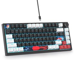 Hotswappable Mechanisch Gaming Toetsenbord met RGB Verlichting - Compact TKL Ontwerp