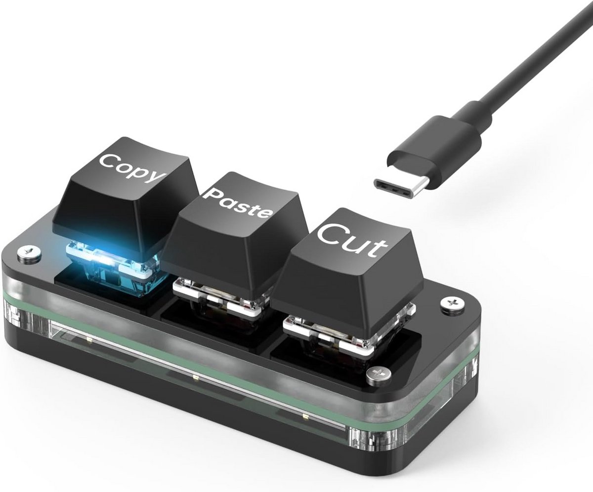Programmeerbaar Gaming-Toetsenbord USB-C met LED-Verlichting en Hot-Swap Mechanische Switches