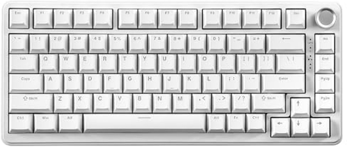 75% Mechanisch Toetsenbord met Hot-Swap Functie en RGB Backlight voor Gaming en Kantoor