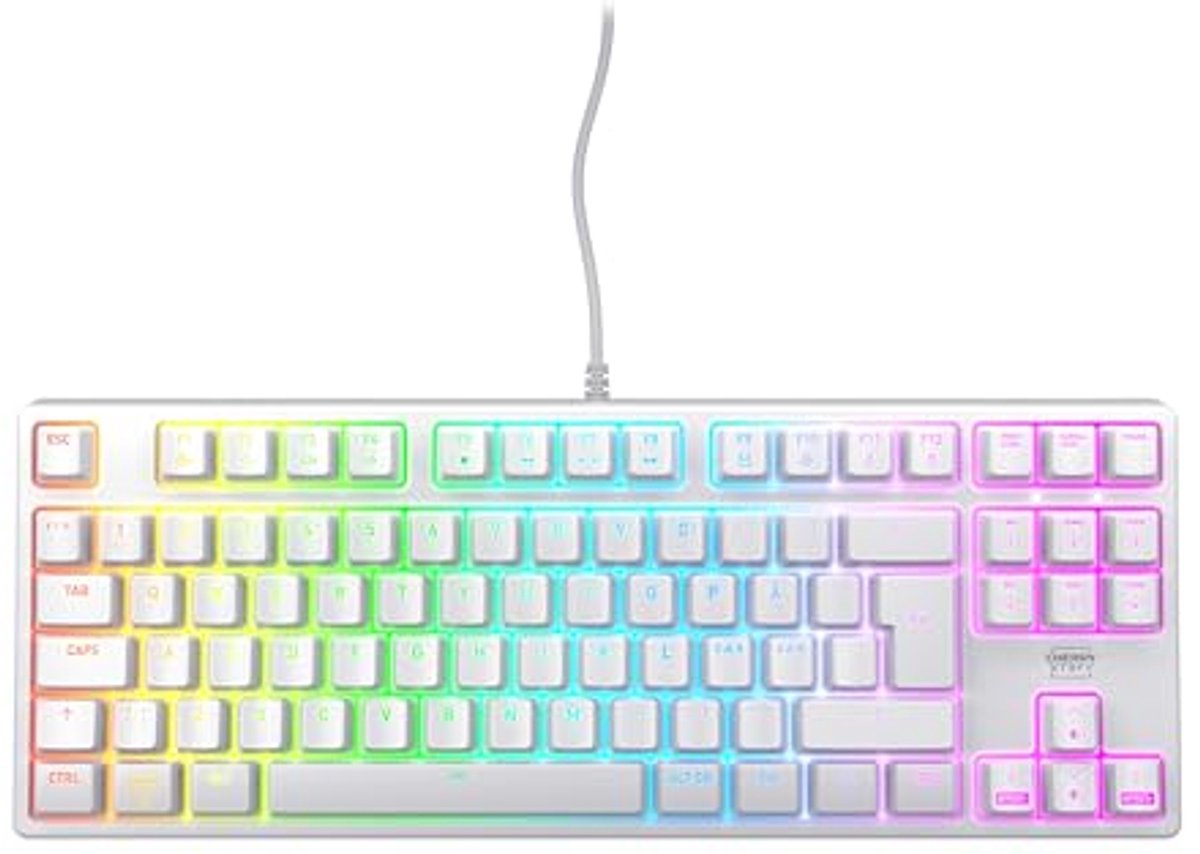 Gaming-Toetsenbord TKL met RGB-Verlichting en MX2A Red-Schakelaars - Pan-Noordse Indeling