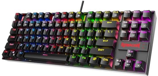 Compact mechanisch gamingtoetsenbord met RGB verlichting