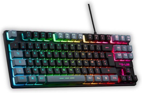 Compact Gaming Toetsenbord TKL met RGB Verlichting en Programmeerbare Macro's