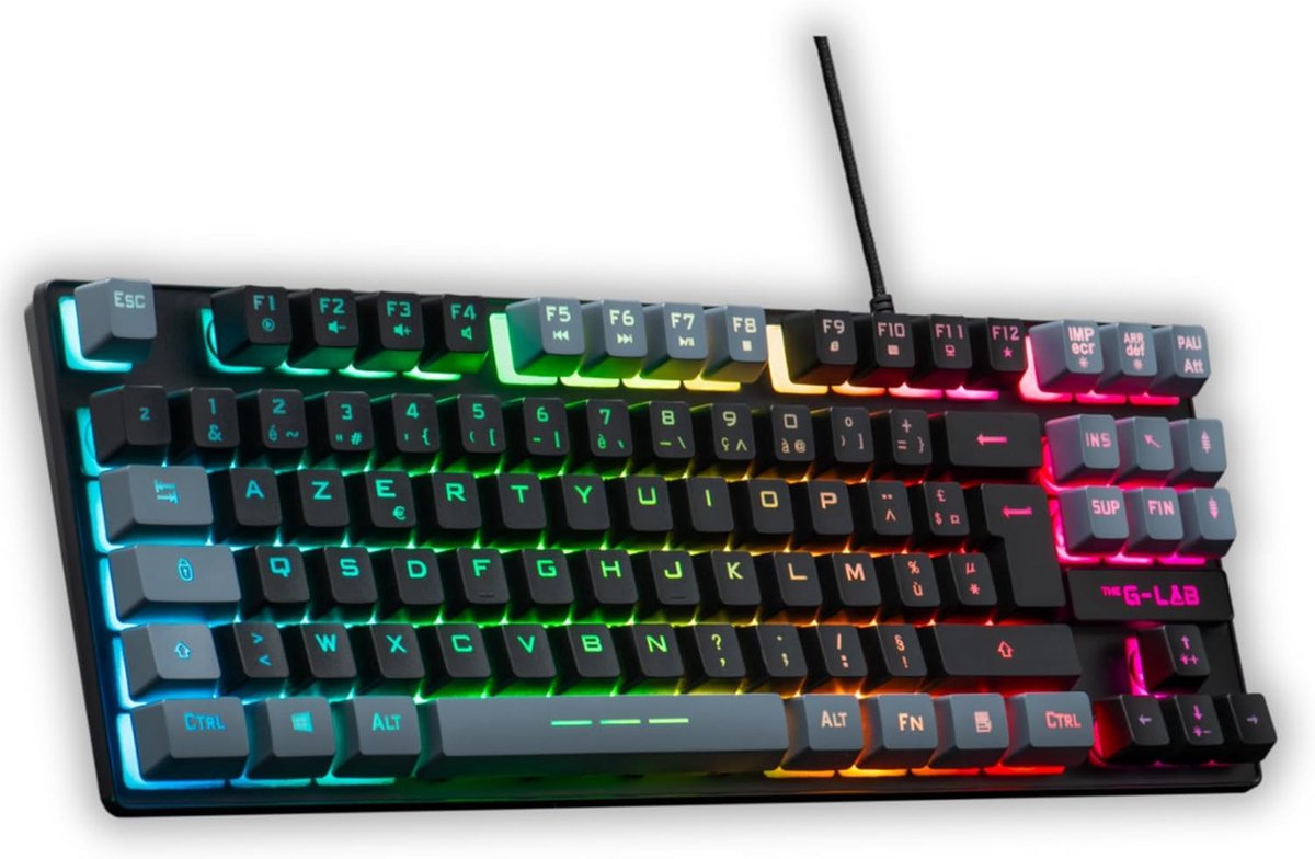 Compact Gaming Toetsenbord TKL met RGB Verlichting en Programmeerbare Macro's