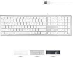 Ultraslank USB-toetsenbord voor Mac en PC - Comfortabele Typervaring met Sneltoetsen