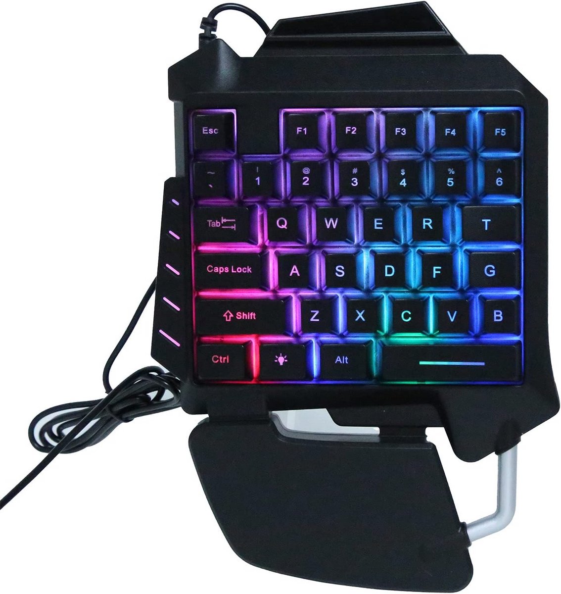 Mechanisch Gaming Toetsenbord, 35 Toetsen USB Bedraad, Draagbaar met LED Achtergrondverlichting