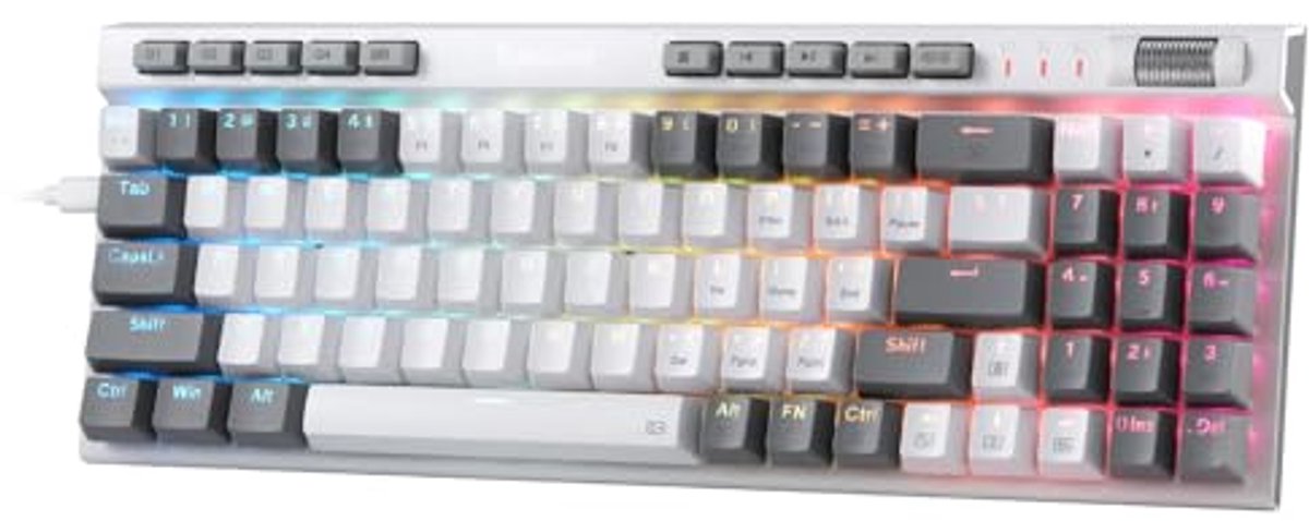 RGB 75% Mechanisch Gaming-toetsenbord met Hot-Swap en Macrotoetsen