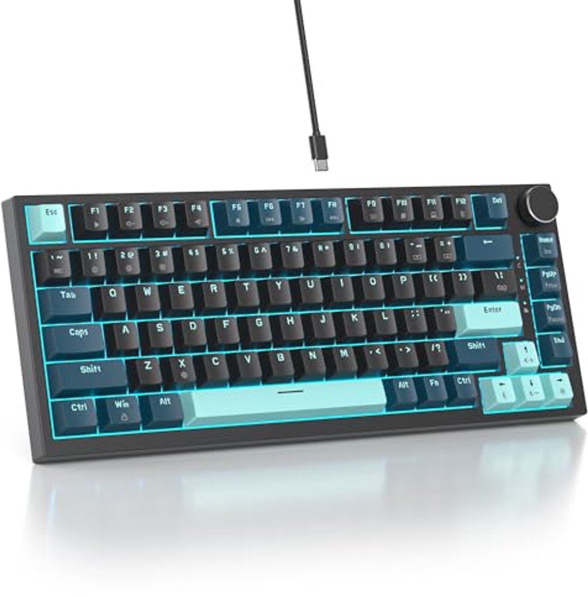 Mechanisch Toetsenbord RGB 75% Compact met Hot Swappable Functie