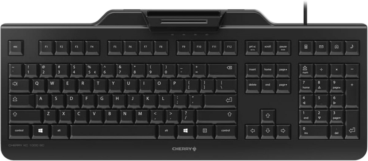 Bedraad QWERTY toetsenbord met chipkaartterminal - Veiligheid en Comfort