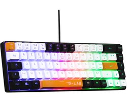 Compact 60% Gaming Toetsenbord met Meer Kleurige Verlichting - TKL voor PC, PS4, PS5 en Xbox