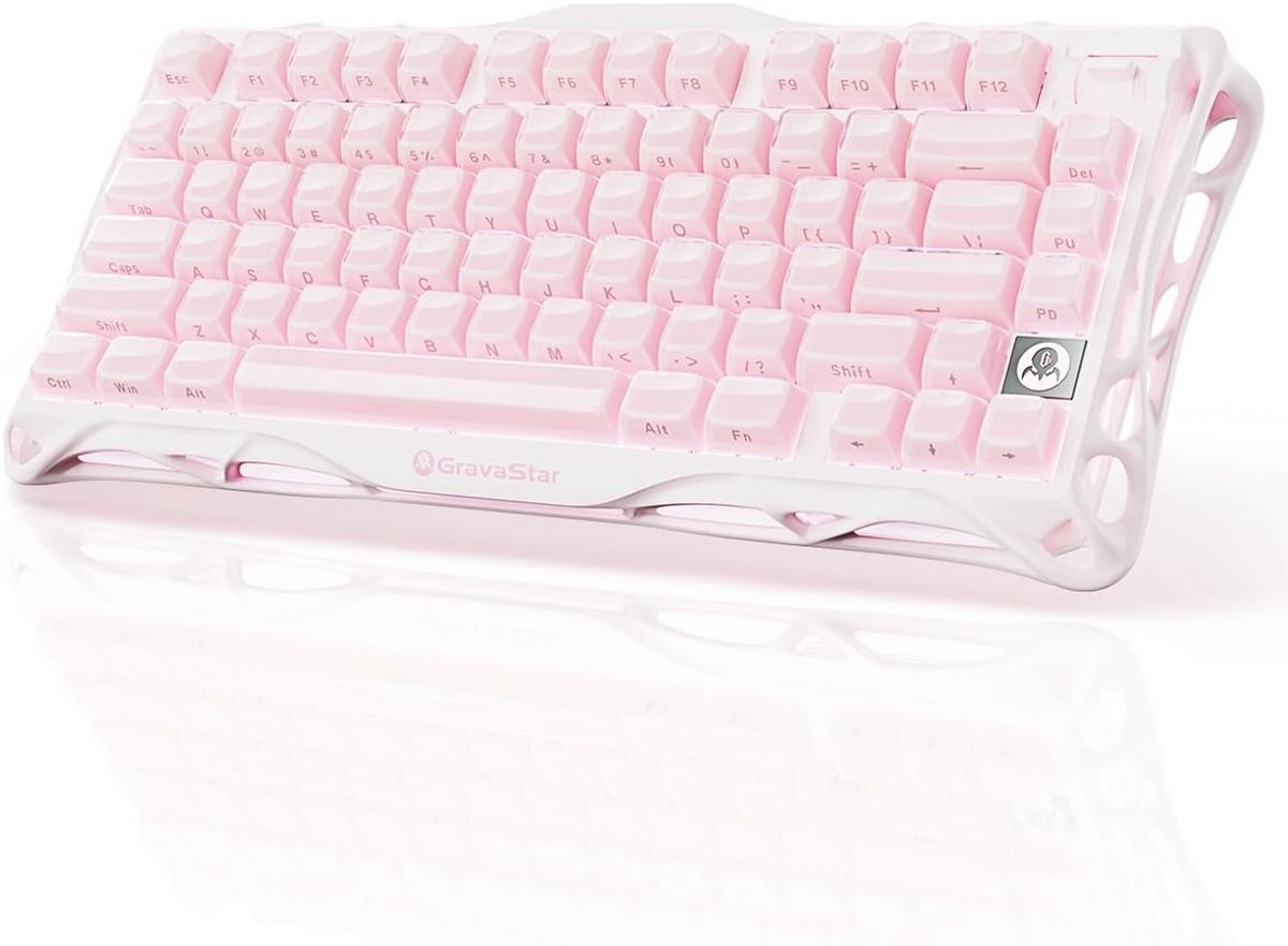 Gaming toetsenbord 75% Draadloos Mechanisch met Exoskelet Ontwerp