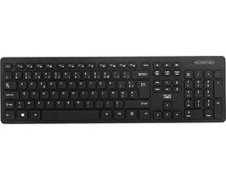 Bekabeld Toetsenbord met 3 USB Hub Poorten - Zwart, Slank Design