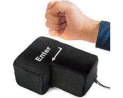 XXL Enter Toets met Bureaukussen - USB Gadget voor Anti-Stress en Ontspanning