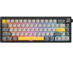 Draadloos Mechanisch Gaming Toetsenbord 65% met Scherm en Hot Swappable Schakelaars