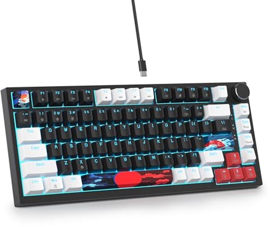 Hotswappable Mechanisch Gaming Toetsenbord met RGB Verlichting - Compact TKL Ontwerp