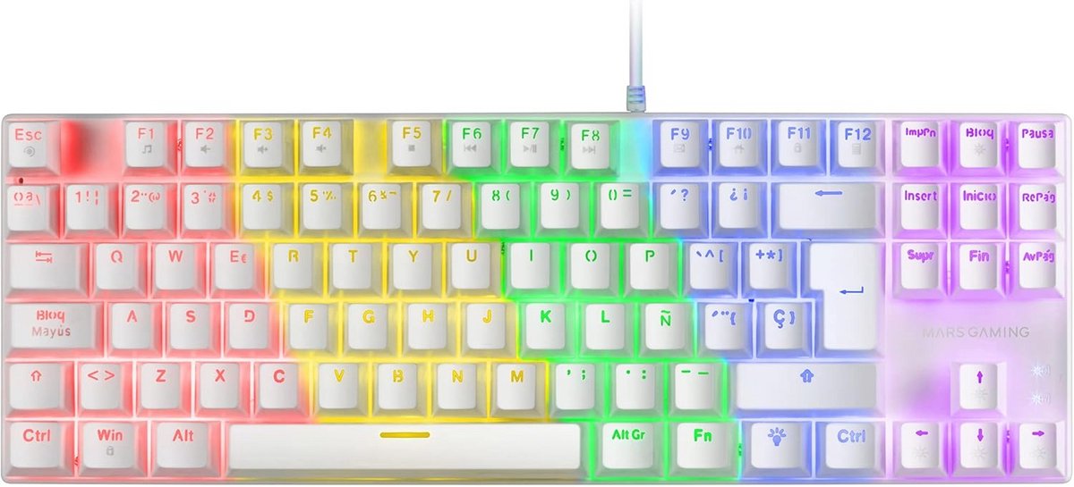 Mechanisch Gaming Toetsenbord TKL met RGB Lichteffecten en Antighosting