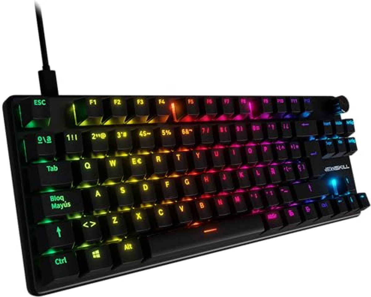 Mechanisch Gaming Toetsenbord met Verwisselbare Schakelaars en RGB Verlichting