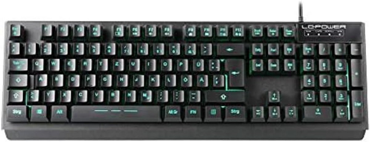 LC-Power LC-KEY-4B USB-mechanisch gamingtoetsenbord met 7 kleuren RGB-verlichting