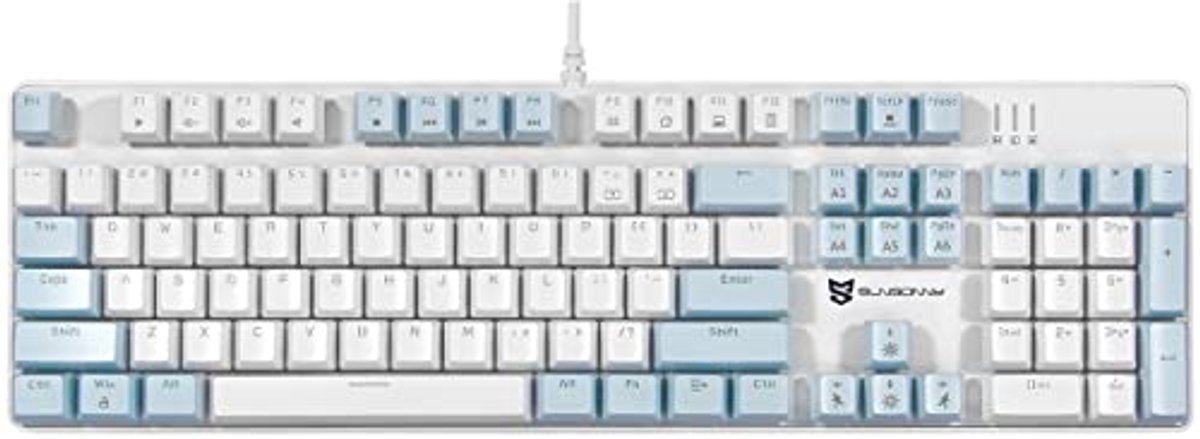 Mechanisch Gaming-Toetsenbord met LED Achtergrondverlichting en Afneembare Switches