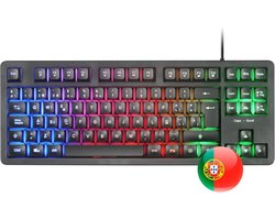 TKL Gaming Toetsenbord met Hybride Technologie en FRGB Regenboogverlichting