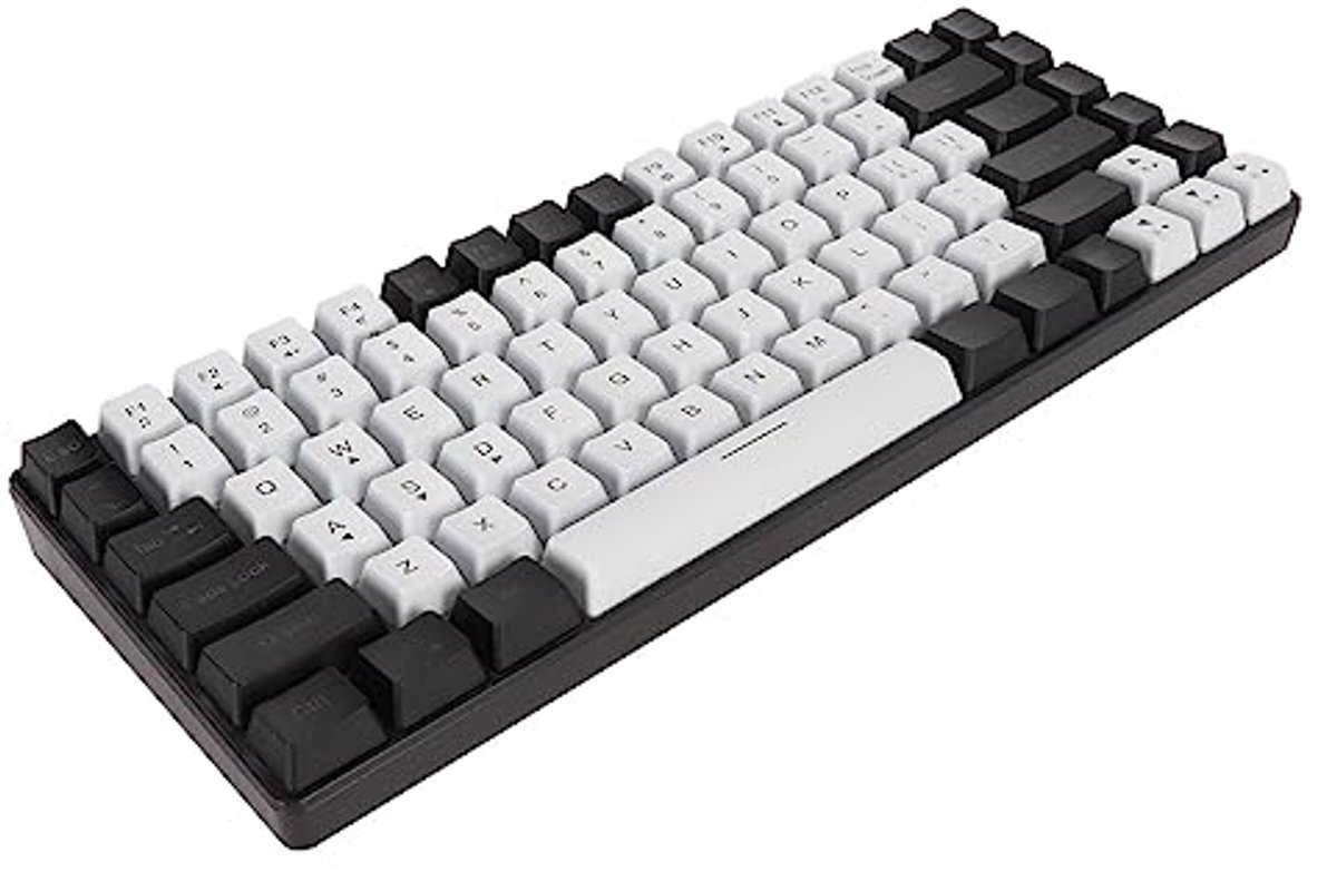 Mini Draagbaar Mechanisch Toetsenbord met RGB Verlichting - Ergonomisch en Stil