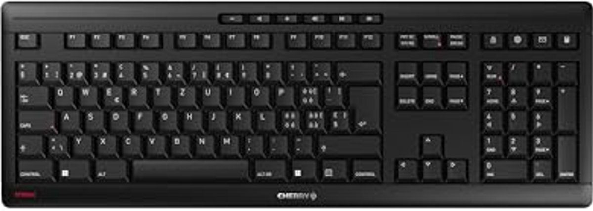 Draadloos Toetsenbord met QWERTZ Lay-out, Stille Toetsen, Plat Ontwerp en 2,4 GHz RF