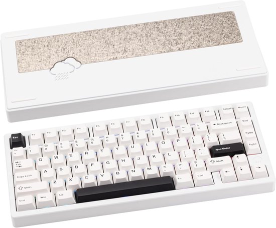 Aluminium Mechanisch Toetsenbord 75% Layout Hot-Swap QMK/VIA Tri-Mode Draadloos