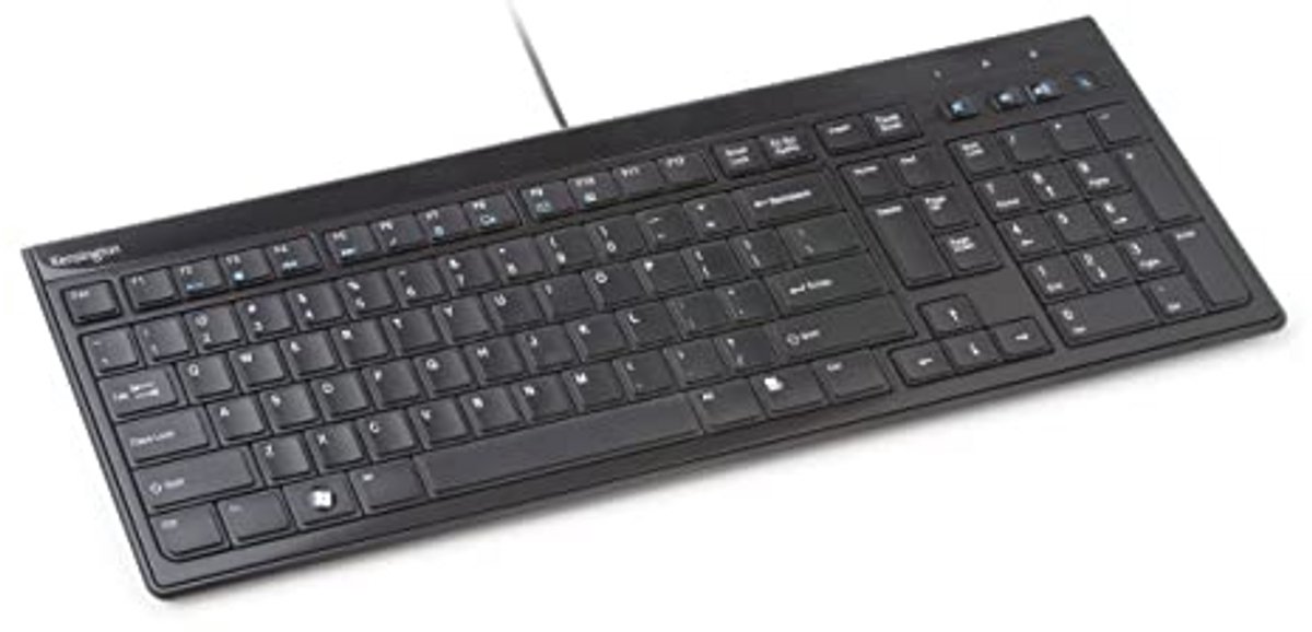 Toetsenbord Advance Fit Standard met Dun Profiel, Italiaanse QWERTY-lay-out, USB-kabel 1,9 m, Zwart