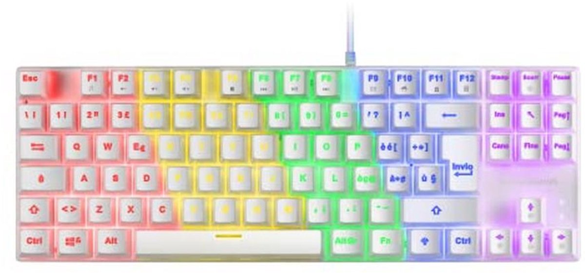 Mechanisch Gaming Toetsenbord TKL met Antighosting en Switch Red - Italiaans