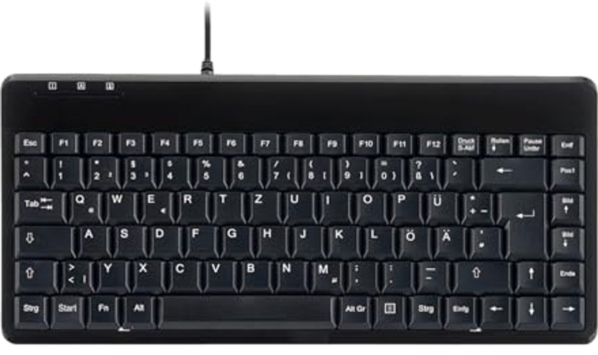 Mini USB Toetsenbord QWERTZ - Compact en Stijlvol met 1.8m Kabel