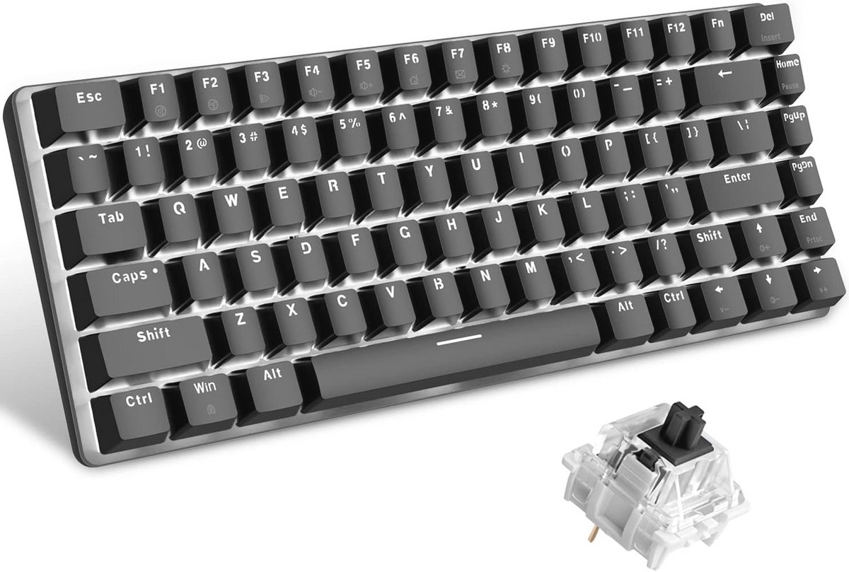 Mechanisch Gamingtoetsenbord met LED Achtergrondverlichting en Anti-Ghosting