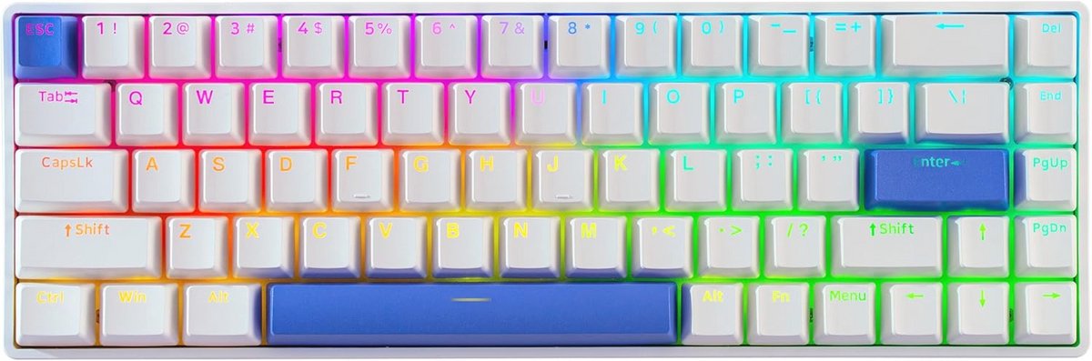 Gaming Mechanisch Toetsenbord met Magneetschakelaars en RGB Verlichting - Compact 65% formaat