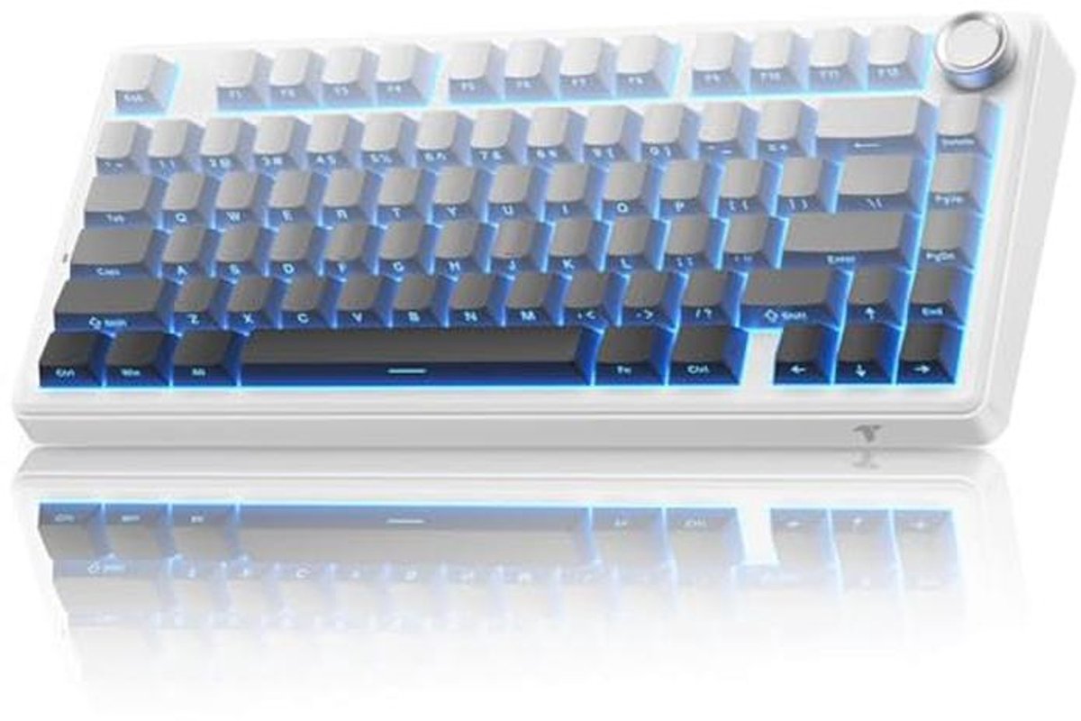 Mechanisch gamingtoetsenbord 75% QWERTY met hot-swap en RGB verlichting