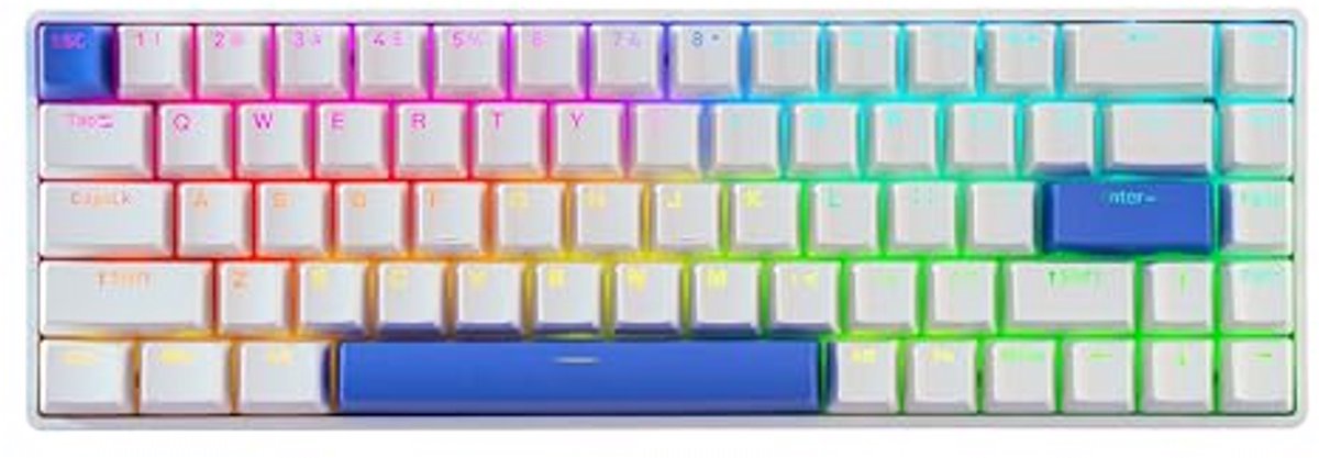 Gaming Mechanisch Toetsenbord met Magneetschakelaars en RGB Verlichting - Compact 65% formaat