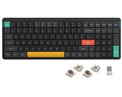 Mechanisch Toetsenbord 96% Low Profile Draadloos QMK/VIA met Bluetooth 5.1 en Bekabelde Verbinding