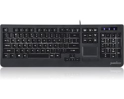 Perixx Fullsize Toetsenbord met Achtergrondverlichting en Touchpad - Nederlands