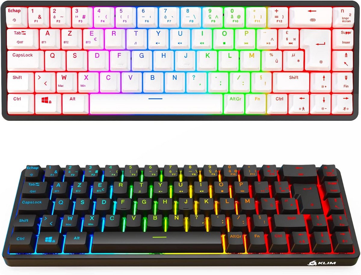 Draadloos Mechanisch Toetsenbord Layout FR - QWERTY Gaming & Kantoor