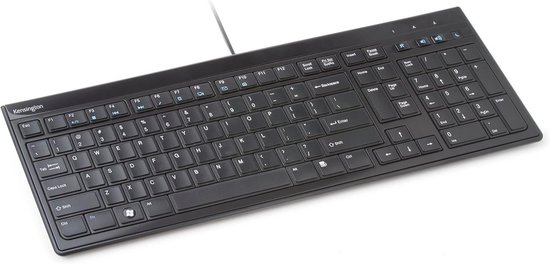 Toetsenbord Advance Fit Standard met Dun Profiel, Italiaanse QWERTY-lay-out, USB-kabel 1,9 m, Zwart
