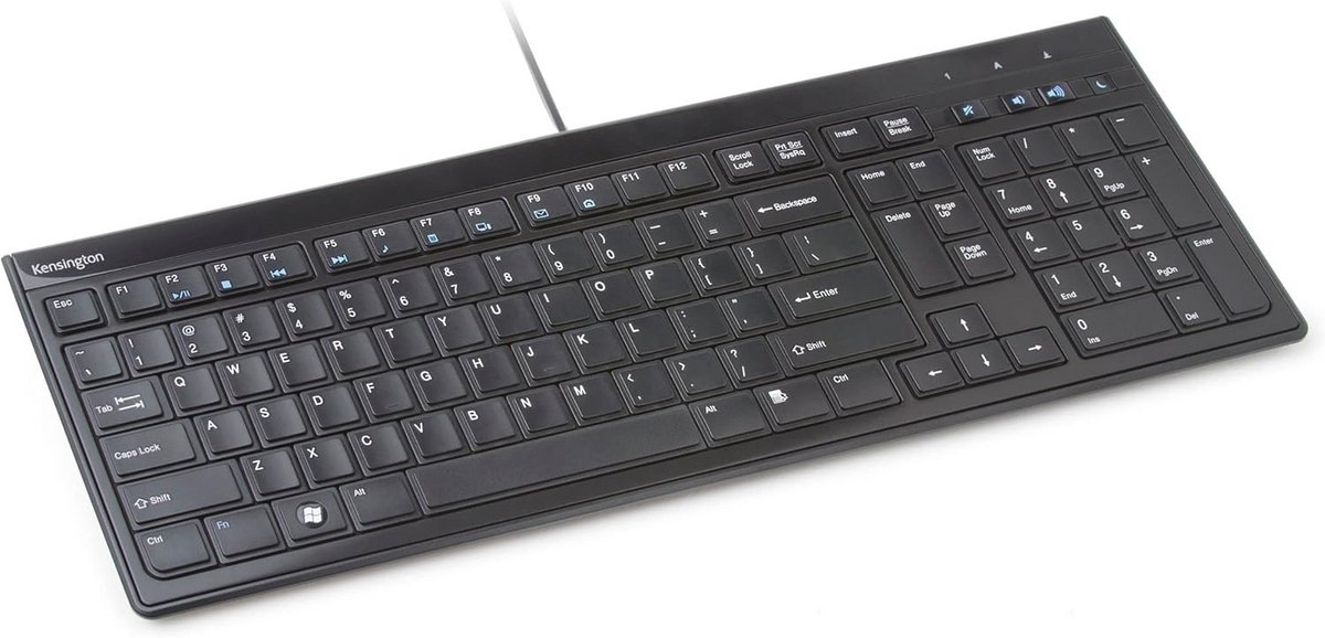 Toetsenbord Advance Fit Standard met Dun Profiel, Italiaanse QWERTY-lay-out, USB-kabel 1,9 m, Zwart