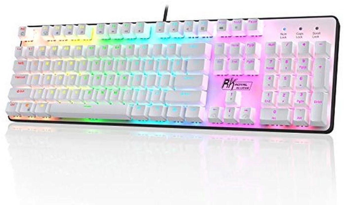 Mechanisch Toetsenbord met Regenboogverlichting en Volledige Grootte voor Gaming