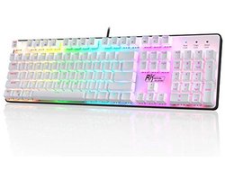 Mechanisch Toetsenbord met Regenboogverlichting en Volledige Grootte voor Gaming
