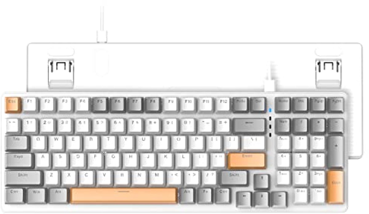 Compact 100% Mechanisch Gamingtoetsenbord met LED Achtergrondverlichting en Waterdichte Functies